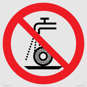 Prohibition: Do not use for wet grinding